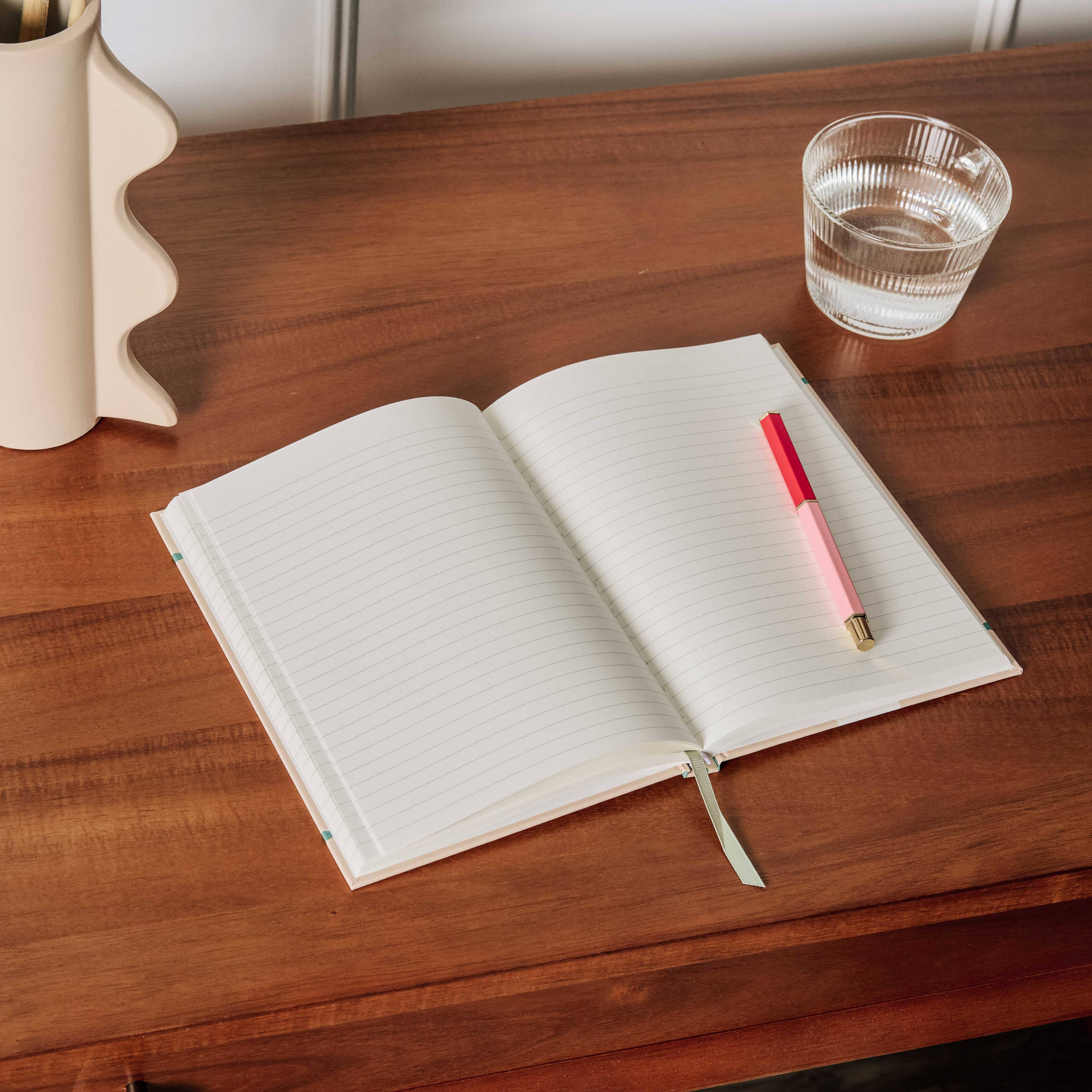 Lined Hardcover Notebook - Quilted Daydream