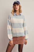 Soft Stripe Knit Sweater