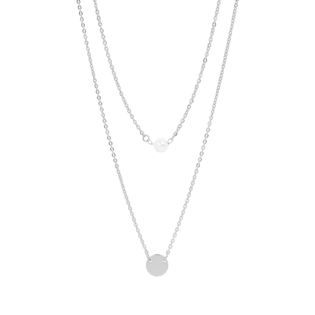 18K Pearl Charm Necklace