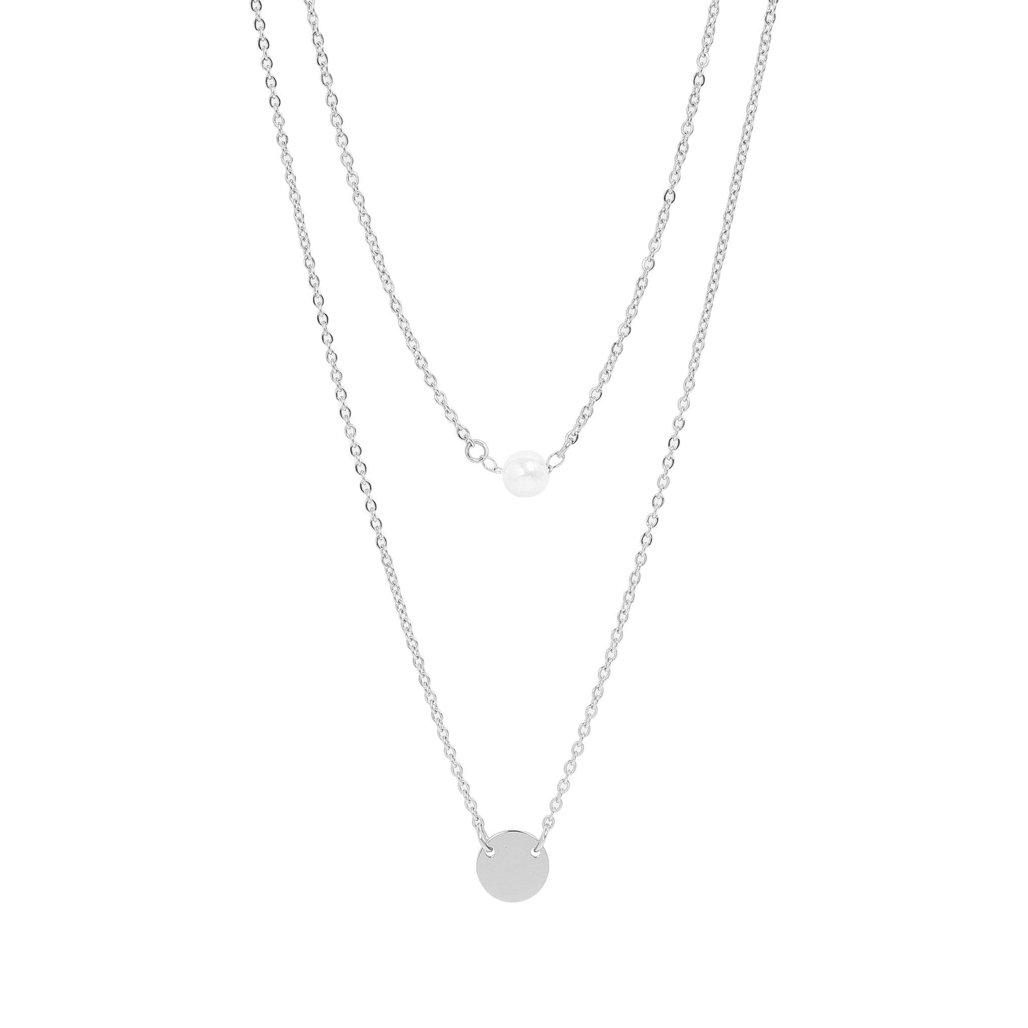 18K Pearl Charm Necklace
