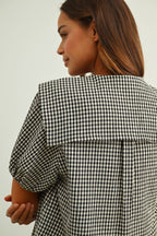 Gingham Sailor Blouse