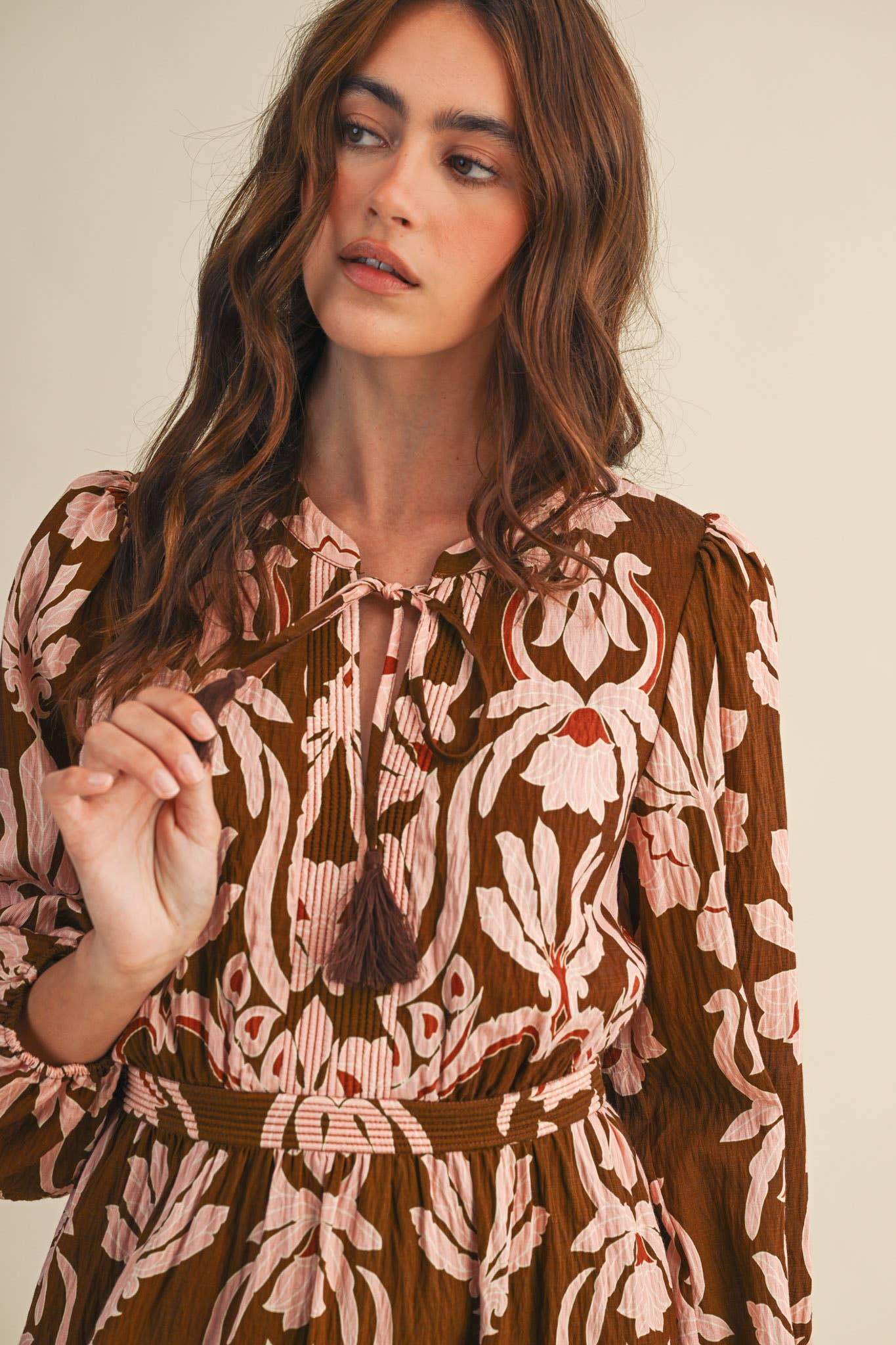 FLORAL PRINT MIDI DRESS