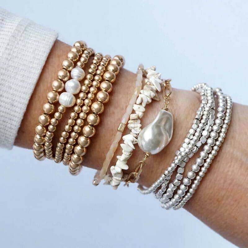 5 Piece Stretchy Bracelet Set