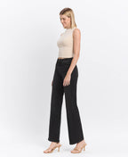 HIGH RISE FULL LENGTH BLACK LOOSE FIT JEANS