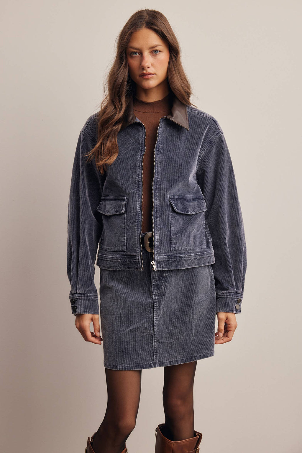 Washed Stretch Corduroy Jacket