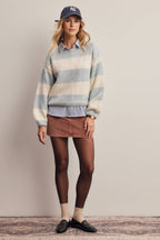Soft Stripe Knit Sweater