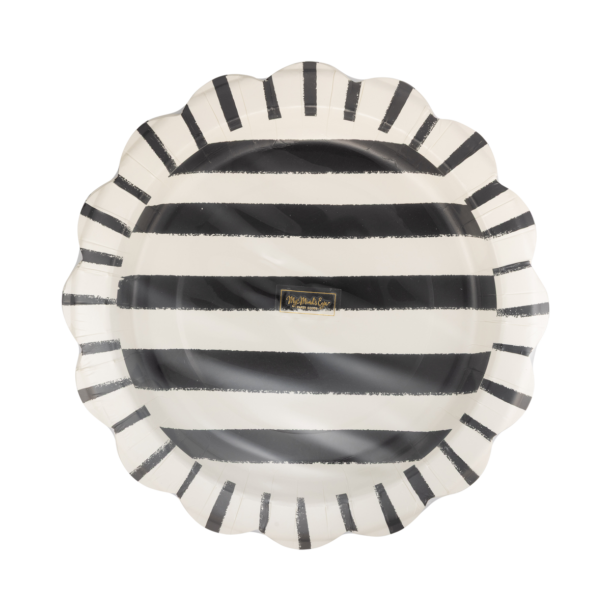 Halloween Sketchy Stripes 11" Plate