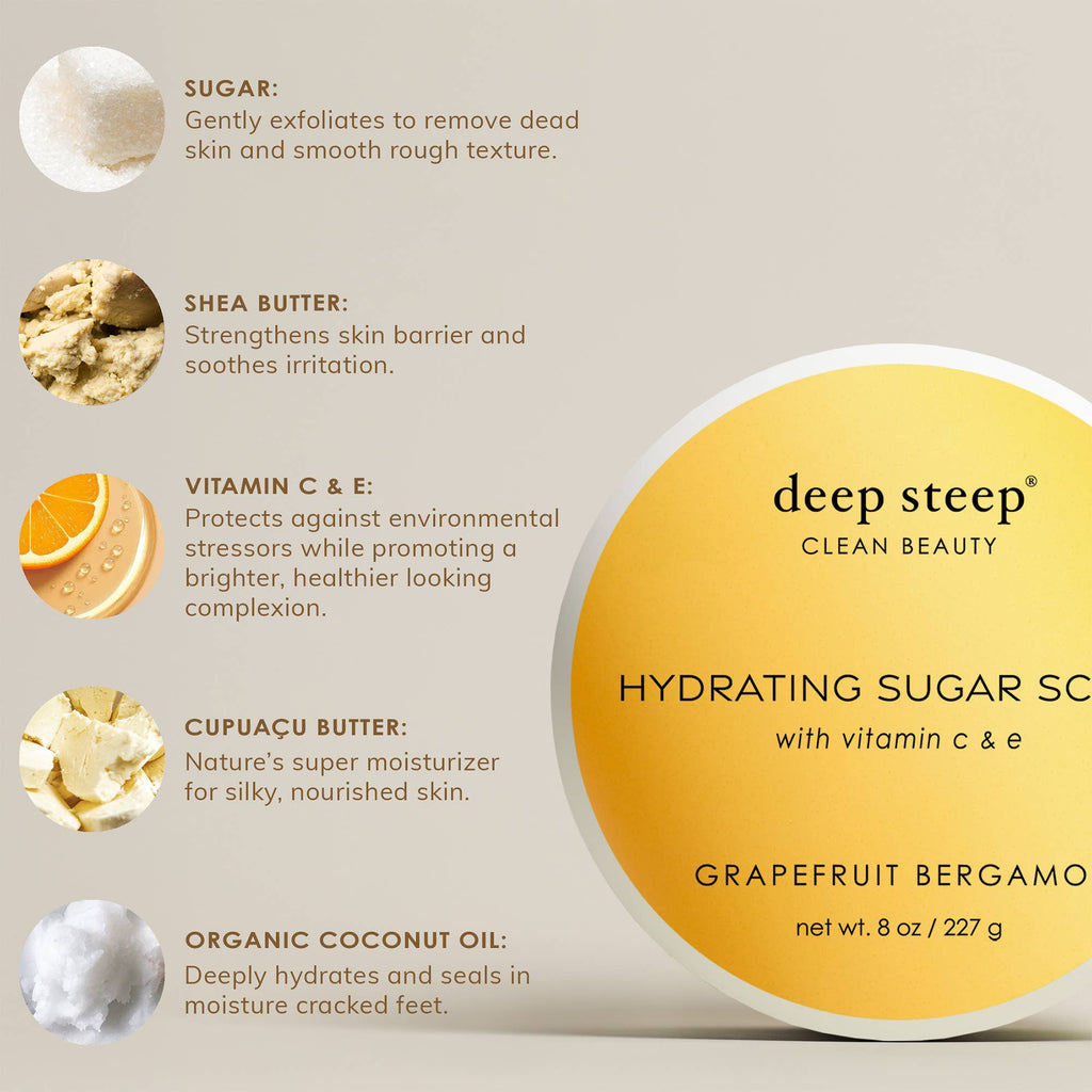 Brown Sugar Vanilla Exfoliating & Smoothing Sugar Scrub 8oz