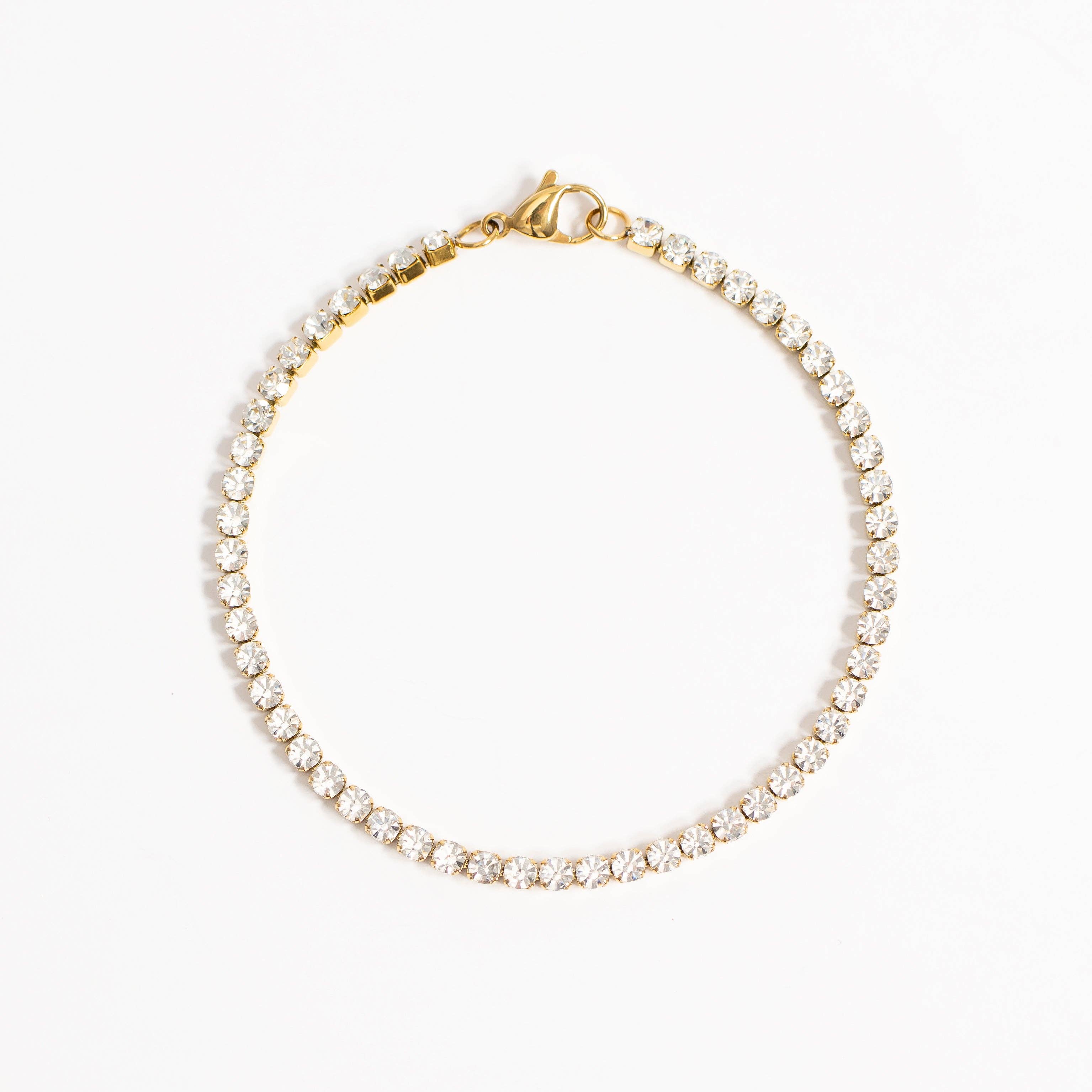 18K Gold Tennis Bracelet