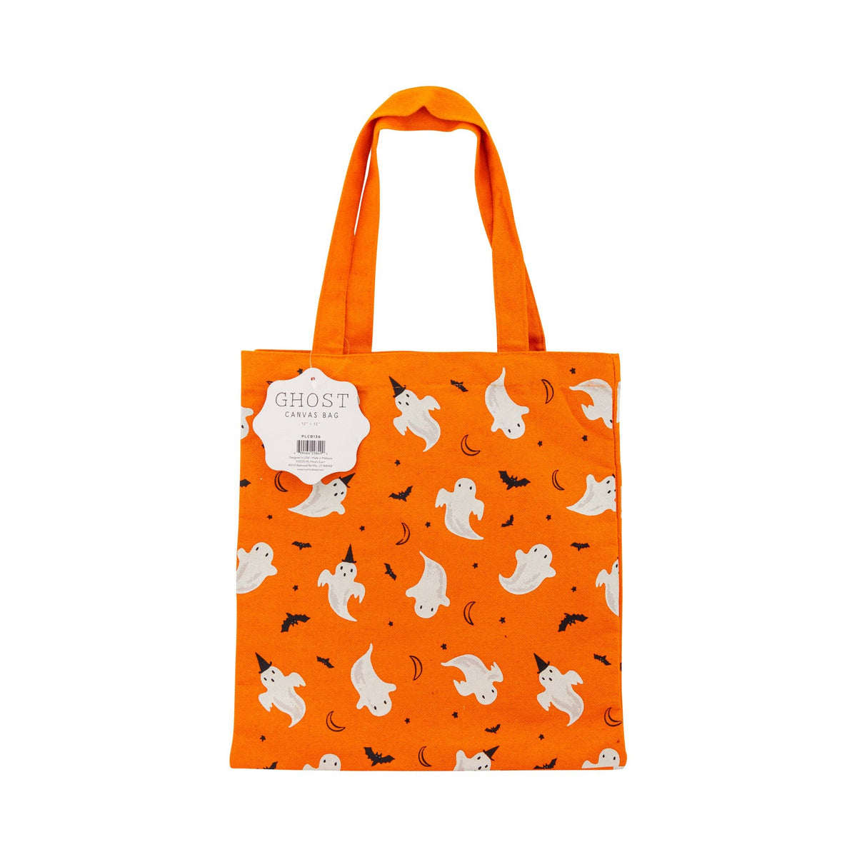 Orange Ghosts 12x12 inch Canvas Bag