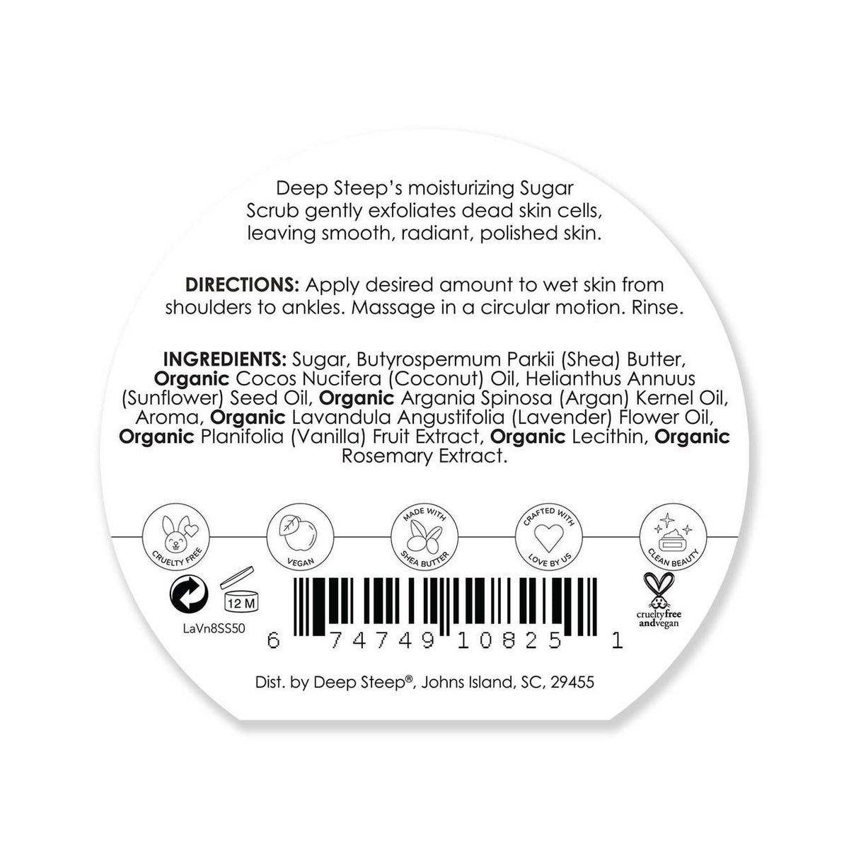 Sugar Scrub - Lavender Vanilla 8oz