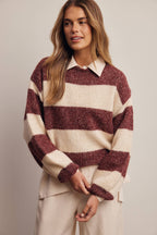 Soft Stripe Knit Sweater