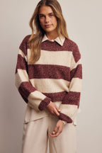 Soft Stripe Knit Sweater