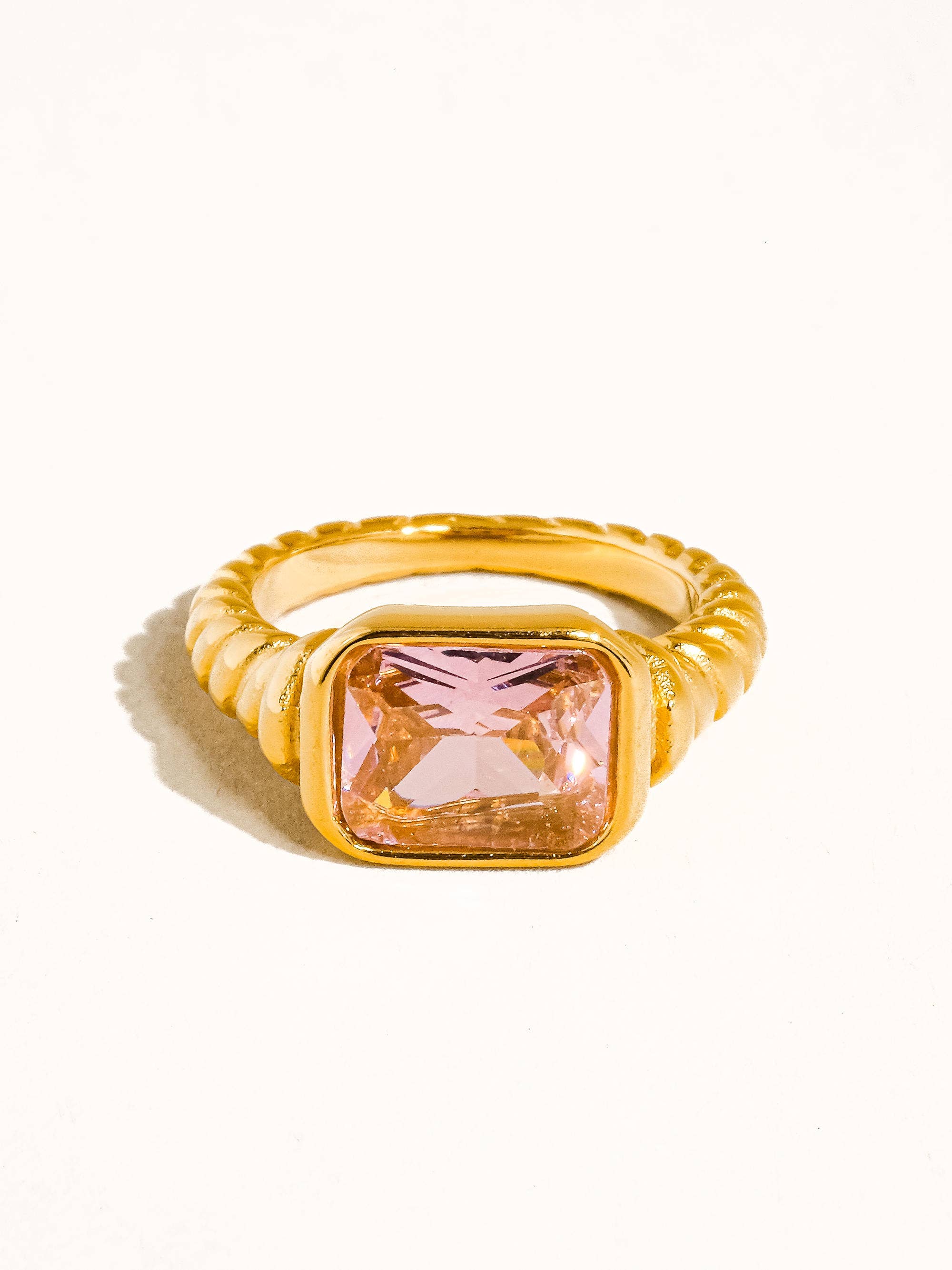 18K Gold Non-Tarnish Cocktail Ring