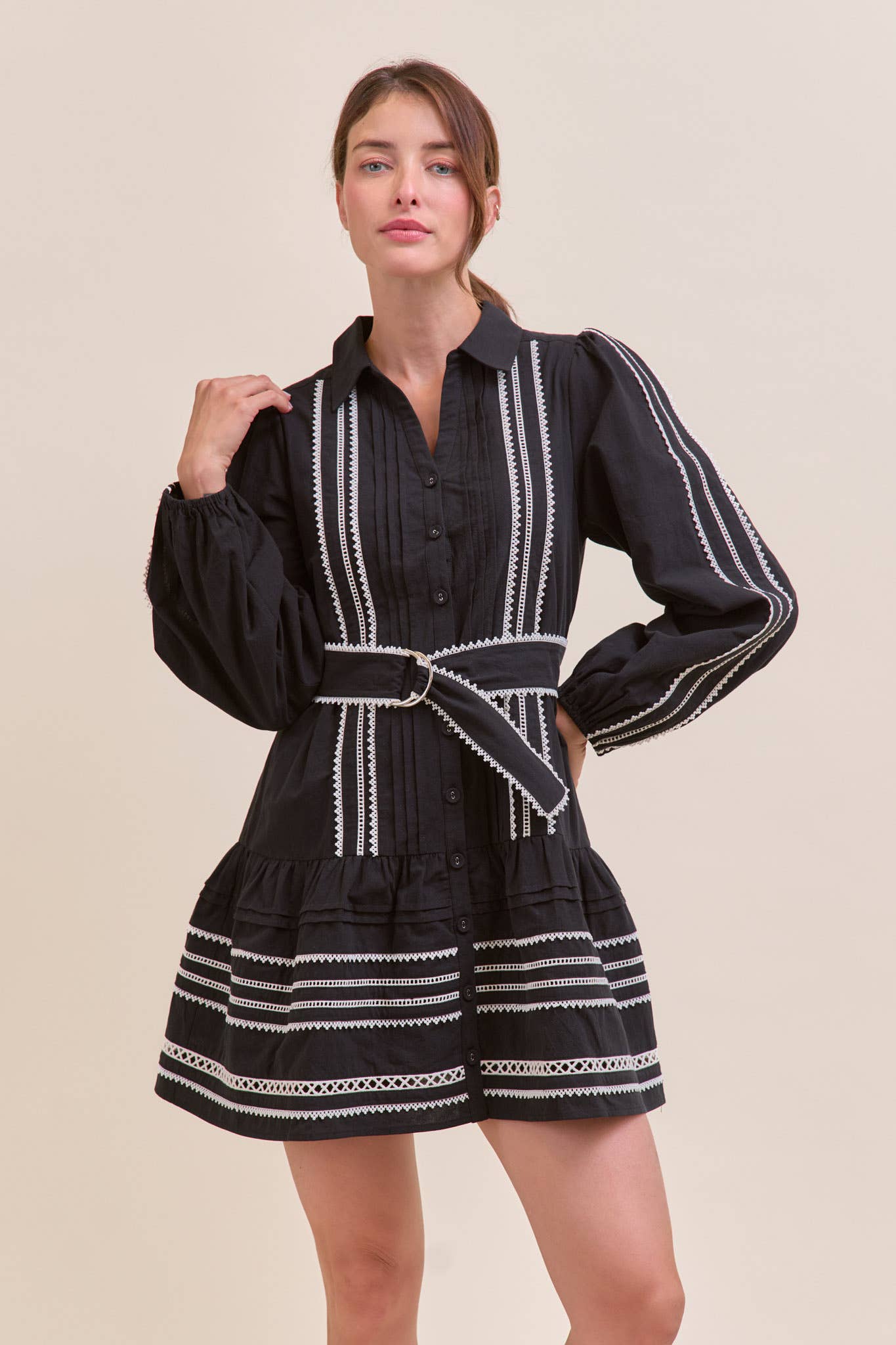 Belted Mini Dress