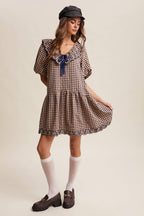 Gingham Babydoll Dress