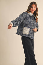 Quilted Bandana Print Jacket