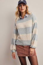 Soft Stripe Knit Sweater