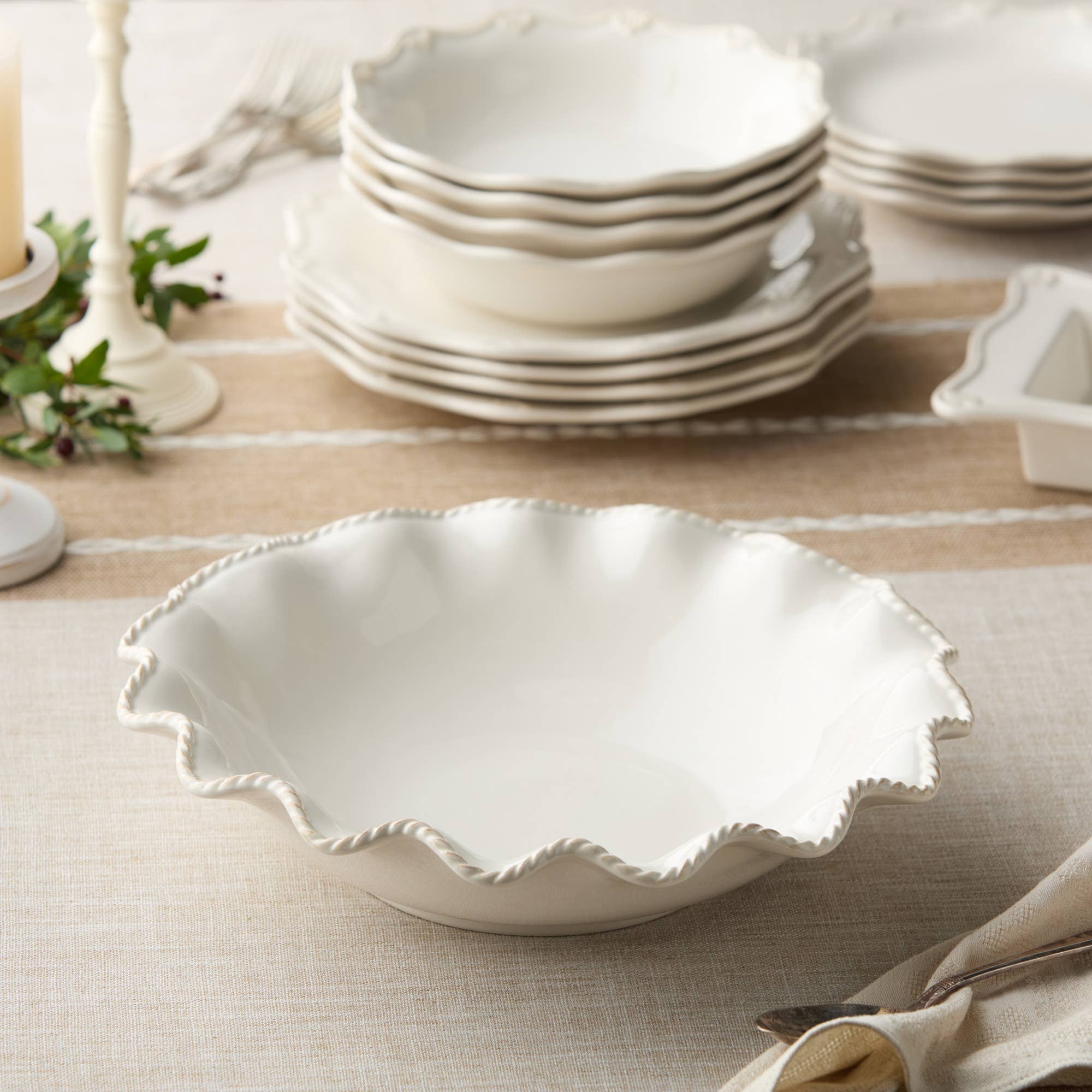 13" Stoneware Serving Bowl