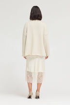 SLIDE SLIT LOOSE FIT SWEATER TOP