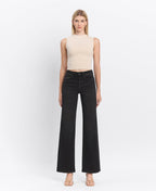 HIGH RISE FULL LENGTH BLACK LOOSE FIT JEANS