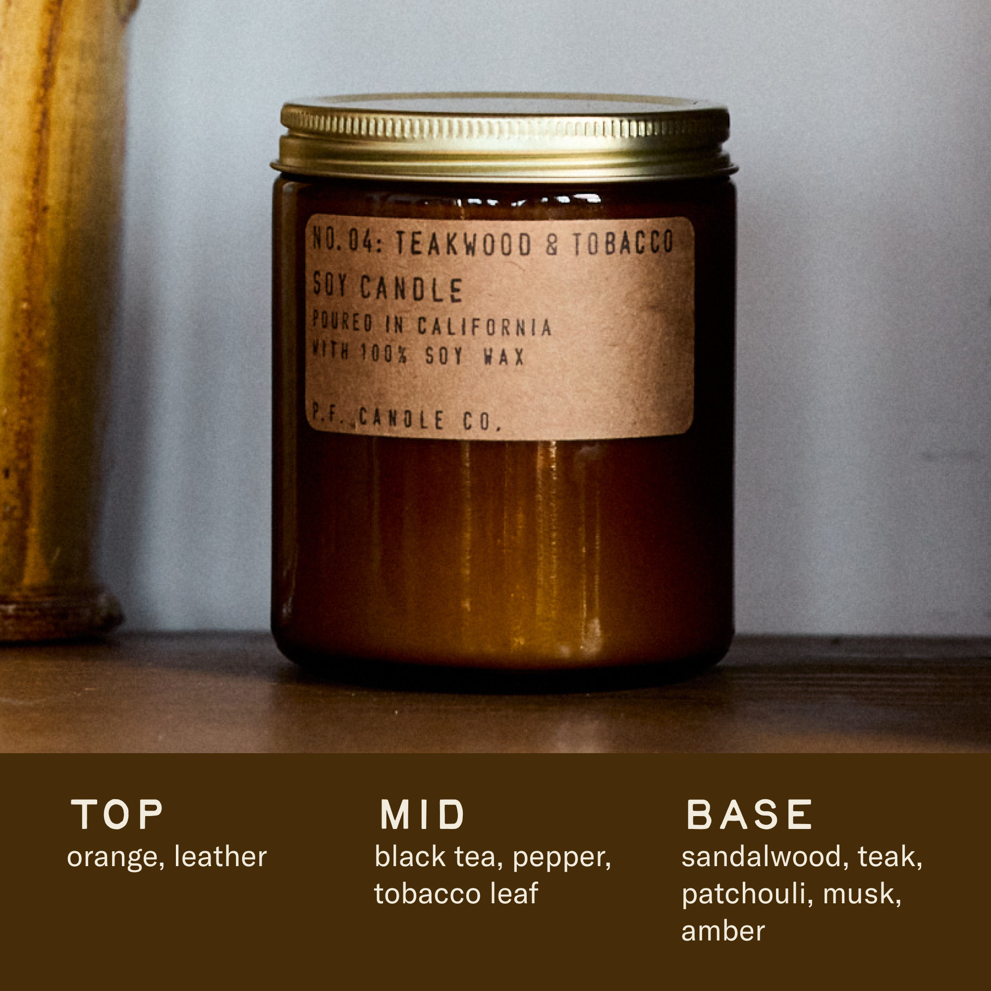 Teakwood & Tobacco - 7.2 oz Soy Candle