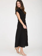 Linen Midi Shirt Dress