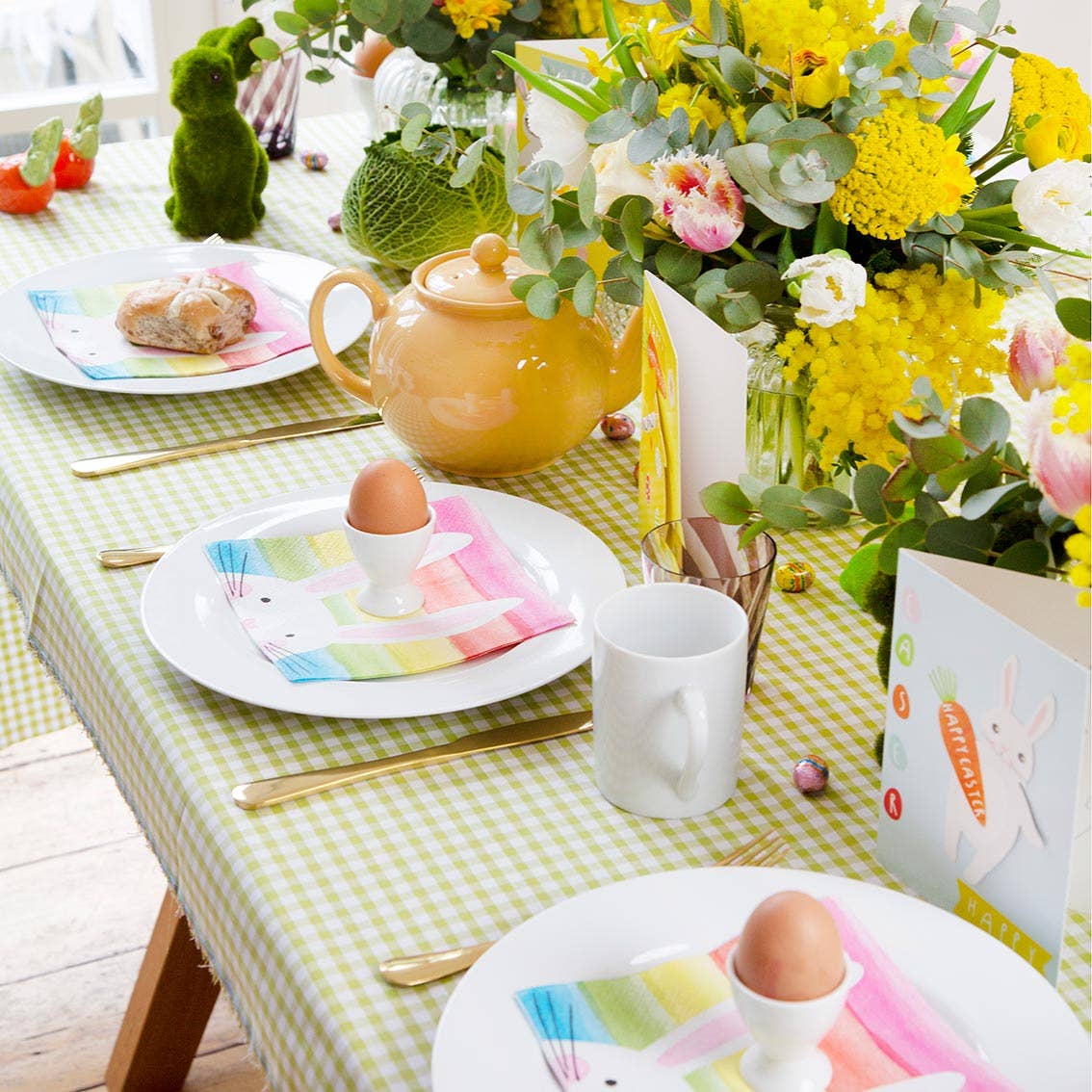 Green Grass Bunny Decoration