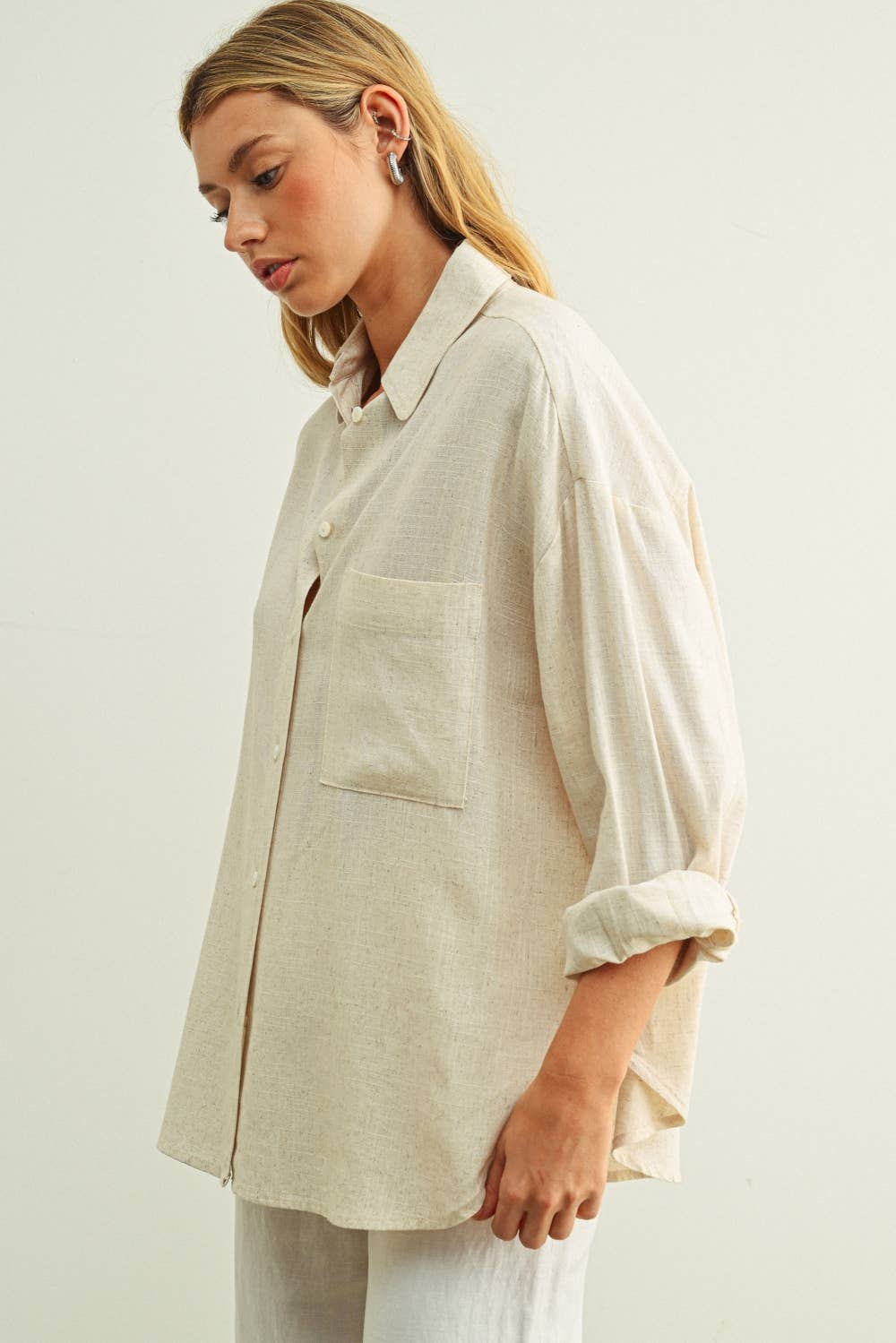 BUTTON FRONT LONG SLEEVE SHIRTS