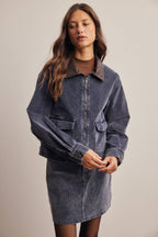 Washed Stretch Corduroy Jacket