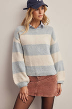 Soft Stripe Knit Sweater