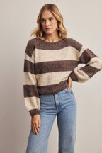 Soft Stripe Knit Sweater