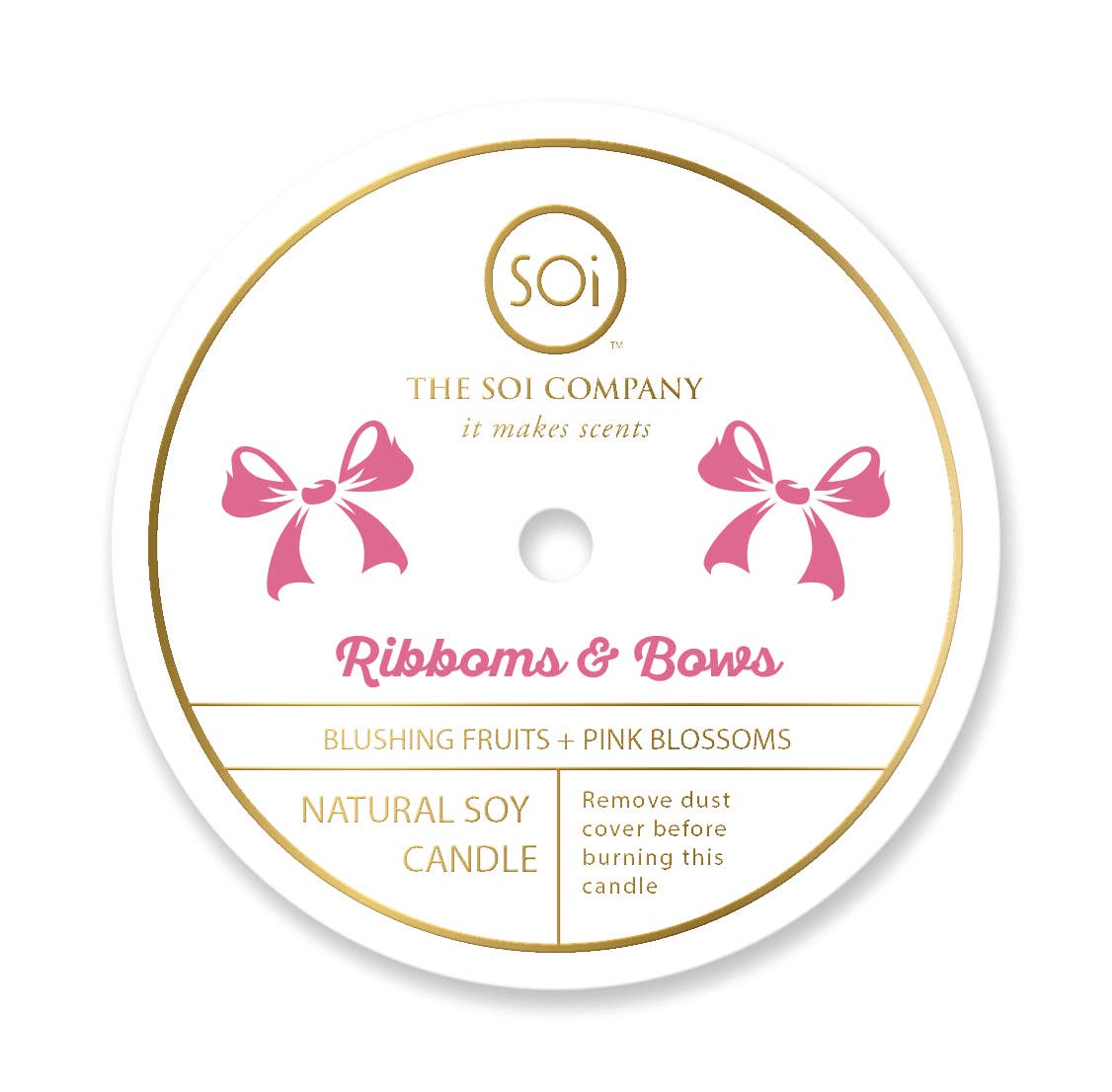 Ribbons & Bows Valentine's Candle