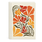 Fabric Journal Flower Market Poppy