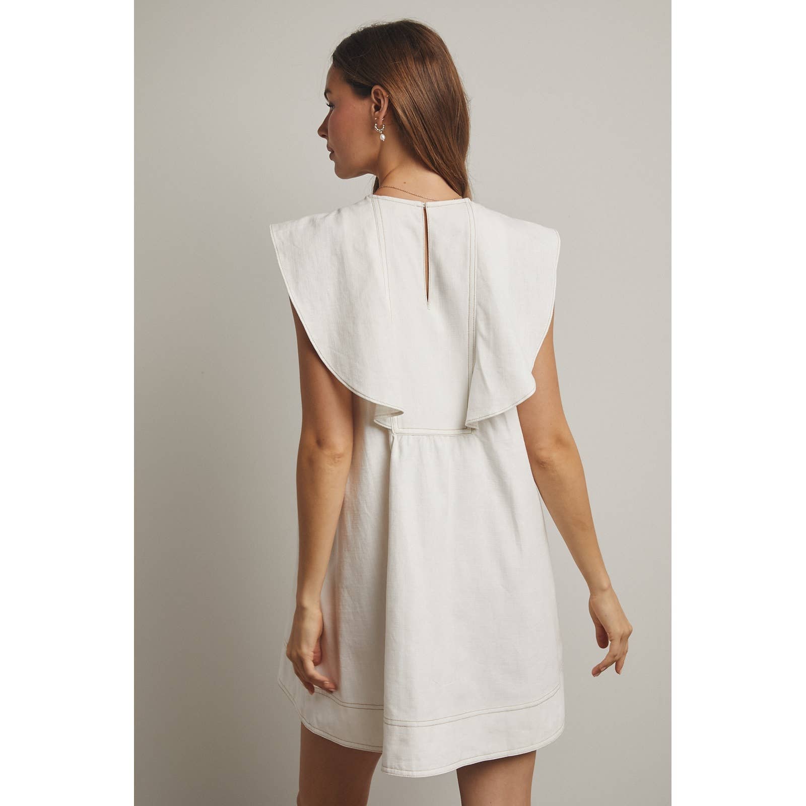 OVERSIZED SAILOR COLLAR MINI DRESS