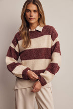 Soft Stripe Knit Sweater