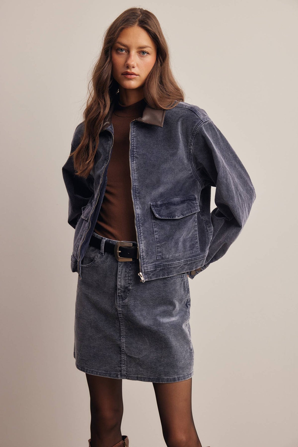 Washed Stretch Corduroy Jacket