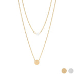 18K Pearl Charm Necklace