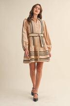Belted Mini Dress