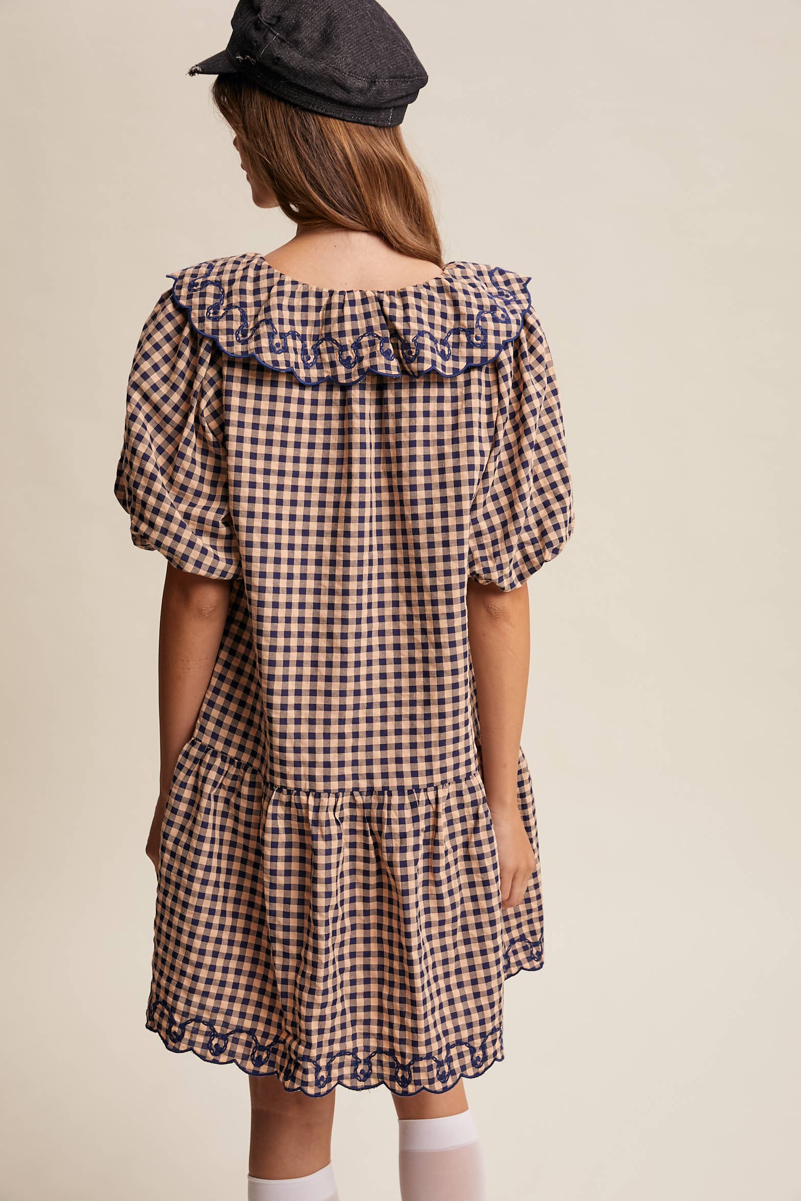 Gingham Babydoll Dress