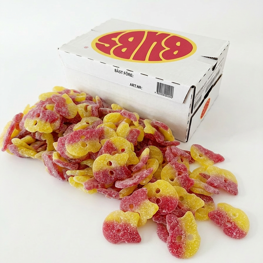 Bubs Lemon/Raspberry Skulls