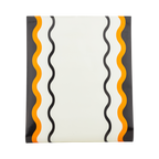 Orange and Black Ric Rac Paper Table Runner