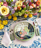 Cobalt flowers tablecloth