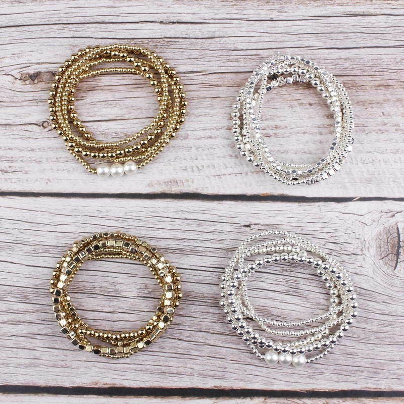 5 Piece Stretchy Bracelet Set