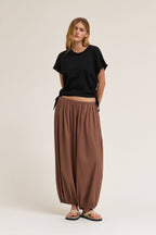 SIDE SCRUNCH TEE