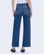 HIGH RISE TROUSER PRESS WIDE LEG JEANS