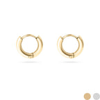 18K Gold Minimalist Huggie Earrings