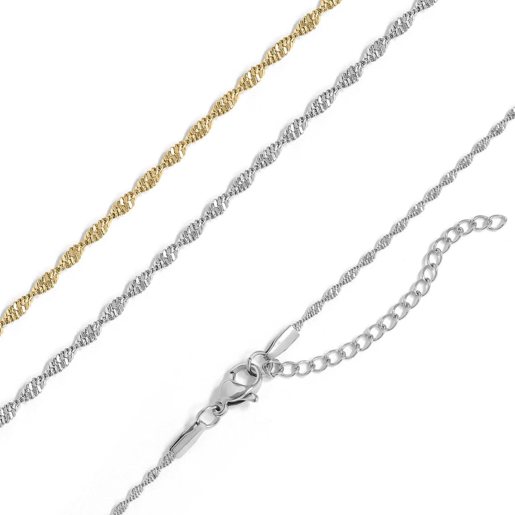 Gold Singapore Dainty Chain Necklace