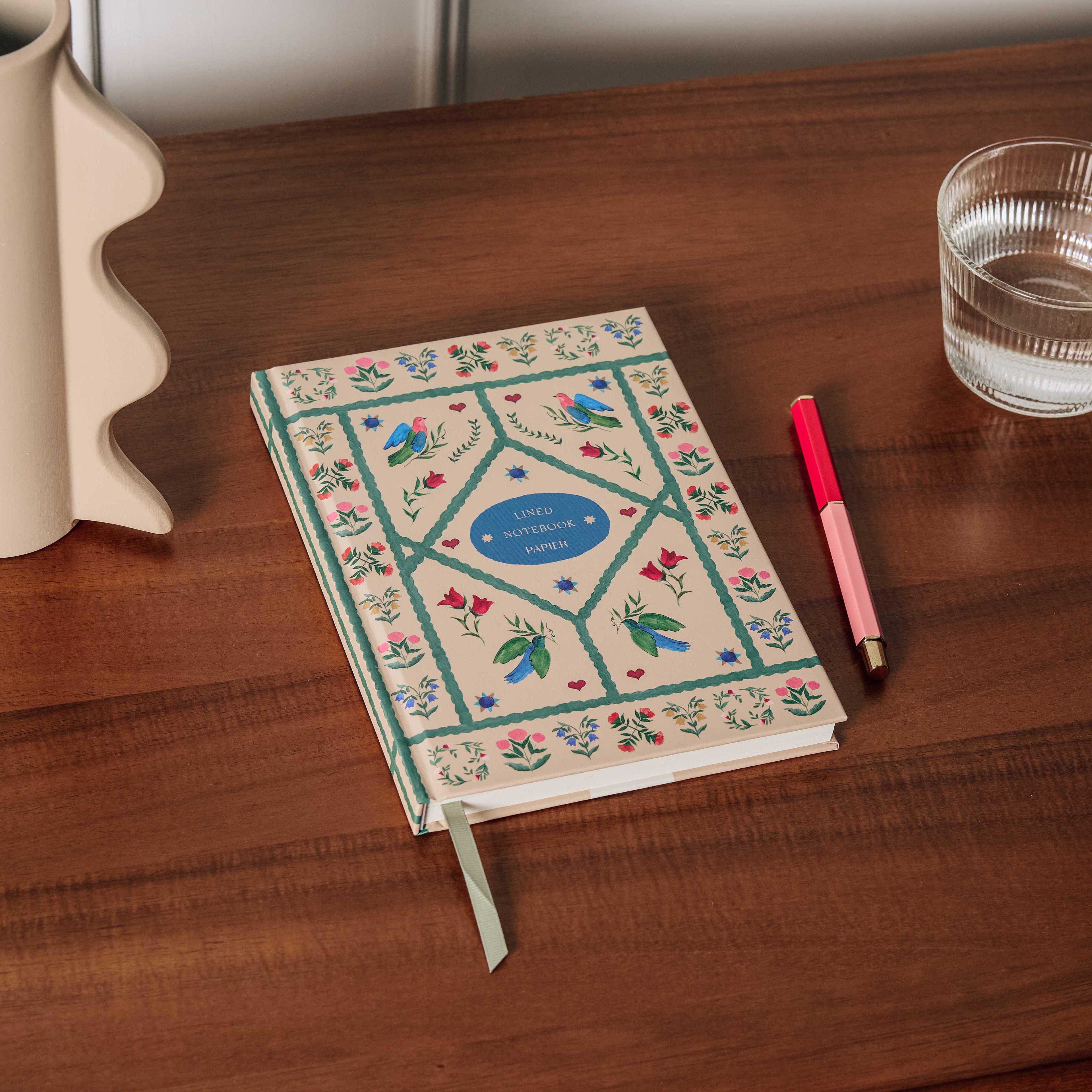 Lined Hardcover Notebook - Quilted Daydream