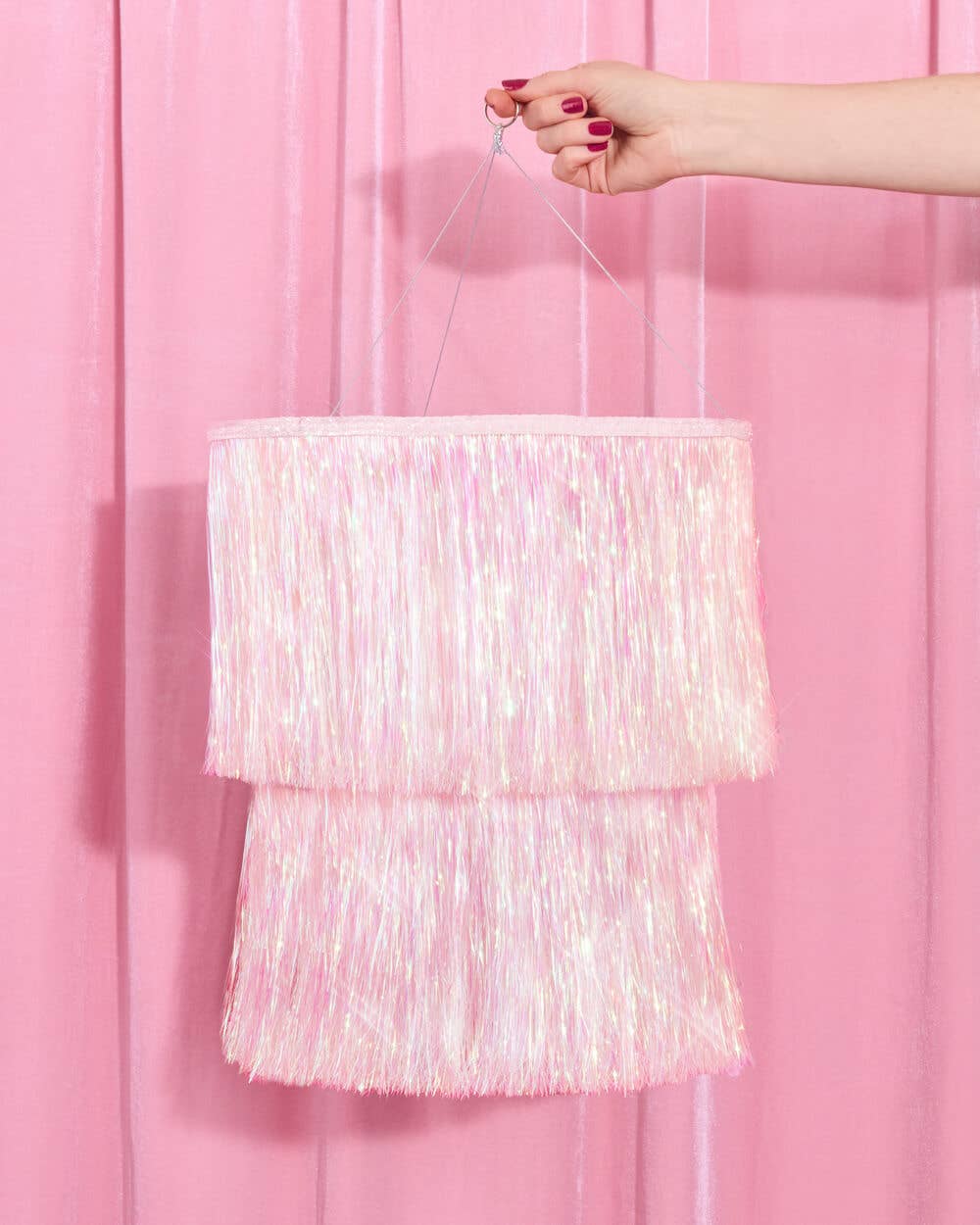 Iridescent Valentines Party Chandelier